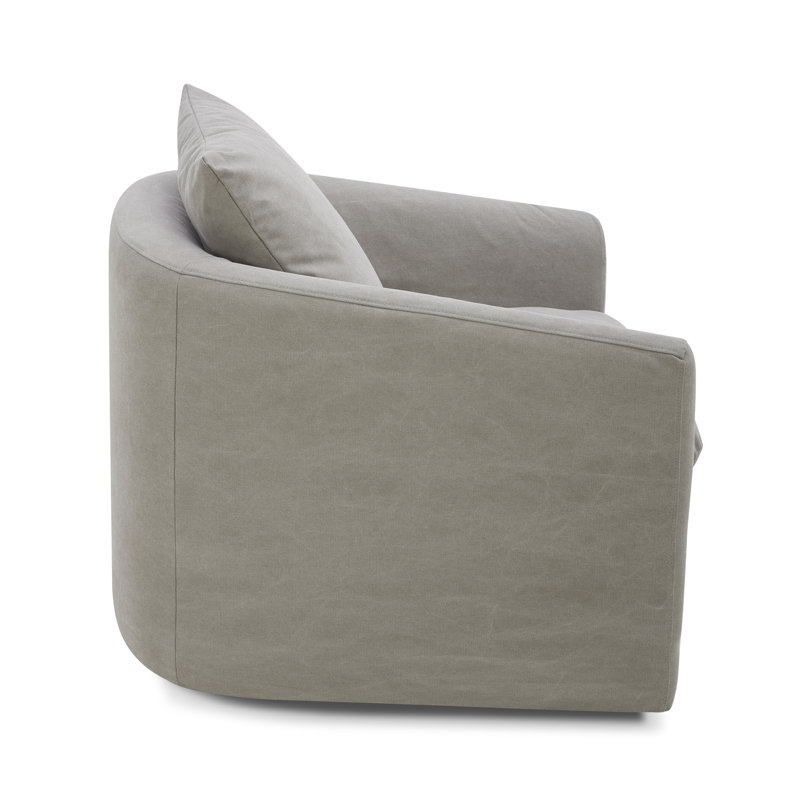 Joss & Main Menta Upholstered Swivel Barrel Chair & Reviews Wayfair